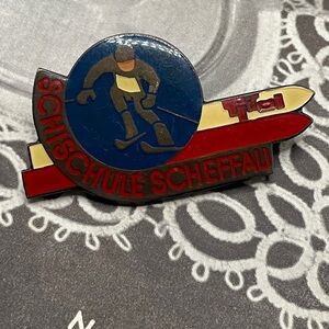 Vintage Ski School Souvenir Pin